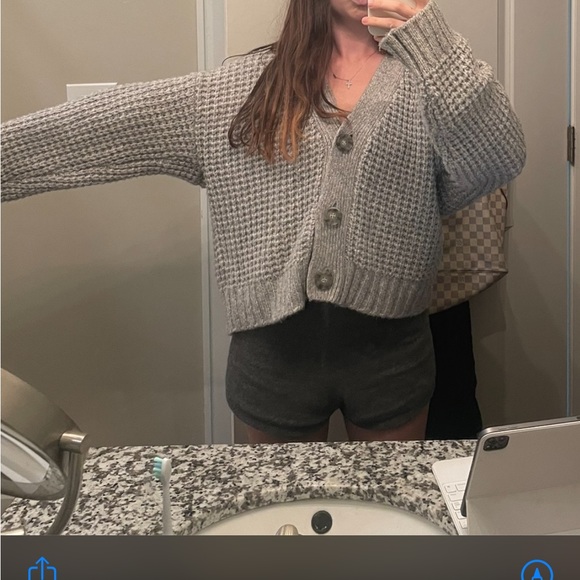 ONA BY YOON Audrey Waffle Cardigan - Picture 3 of 3